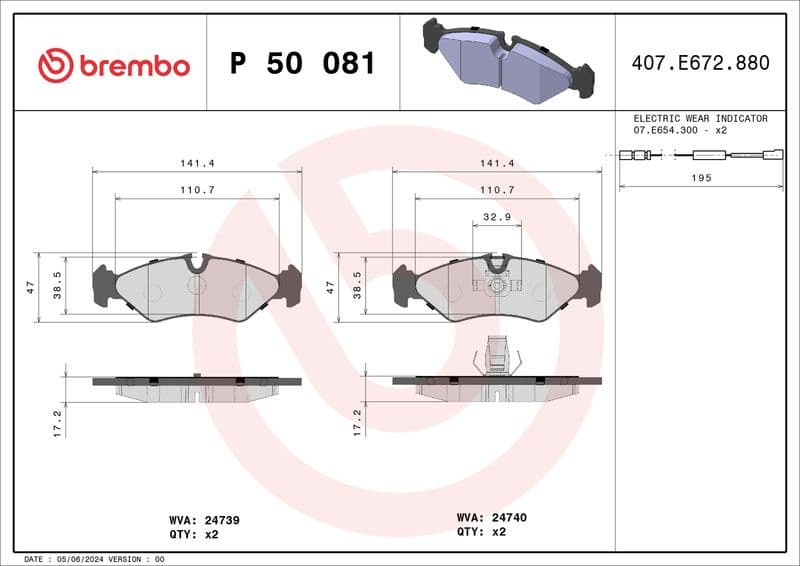 Brake Pad Set, disc brake PRIME LINE P50081 - image 3