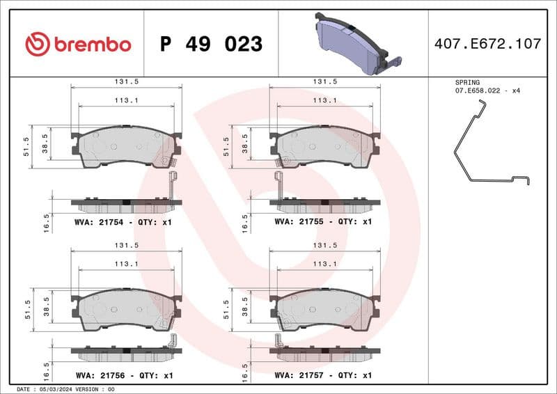 Brake Pad Set, disc brake PRIME LINE P49023 - image 3