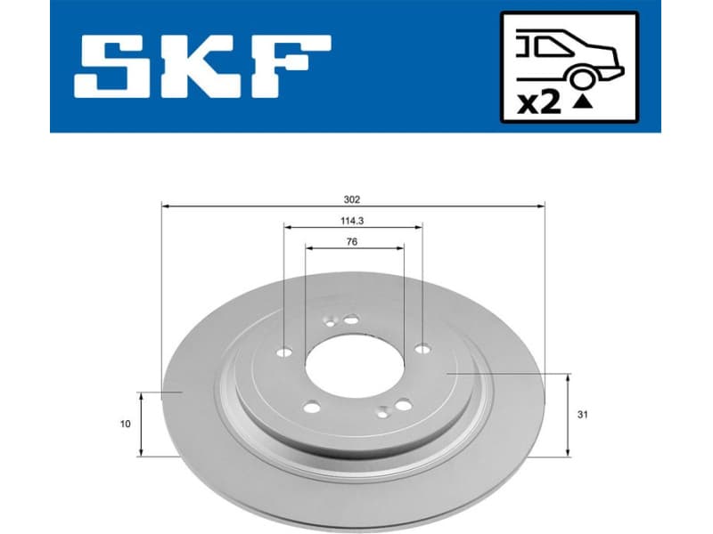 Brake Disc VKBD 91323 S2 - image 2
