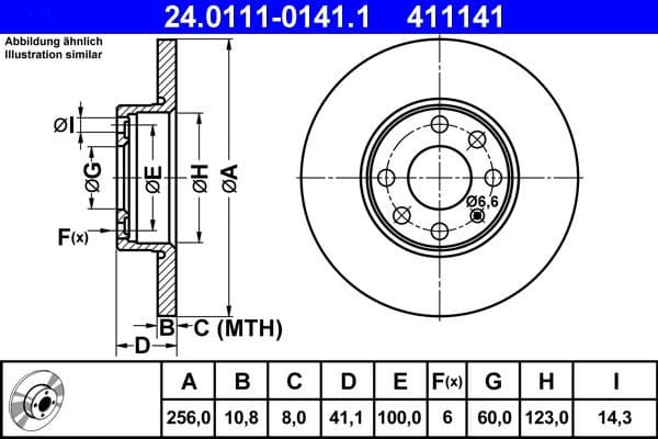 Brake Disc 24.0111-0141.1 - image 2