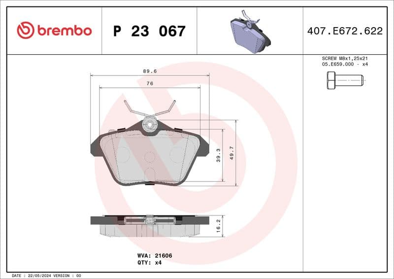 Brake Pad Set, disc brake PRIME LINE P23067 - image 3