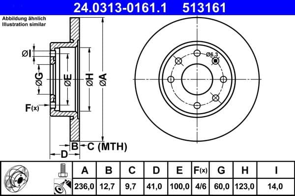 Brake Disc PowerDisc 24.0313-0161.1 - image 3
