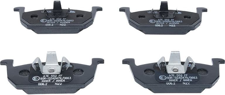 Brake Pad Set, disc brake ATE Ceramic 13.0470-7335.2 - image 3