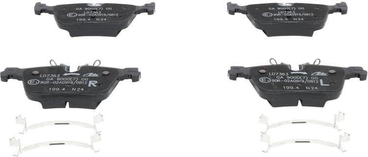 Brake Pad Set, disc brake ATE Ceramic 13.0470-7363.2 - image 2