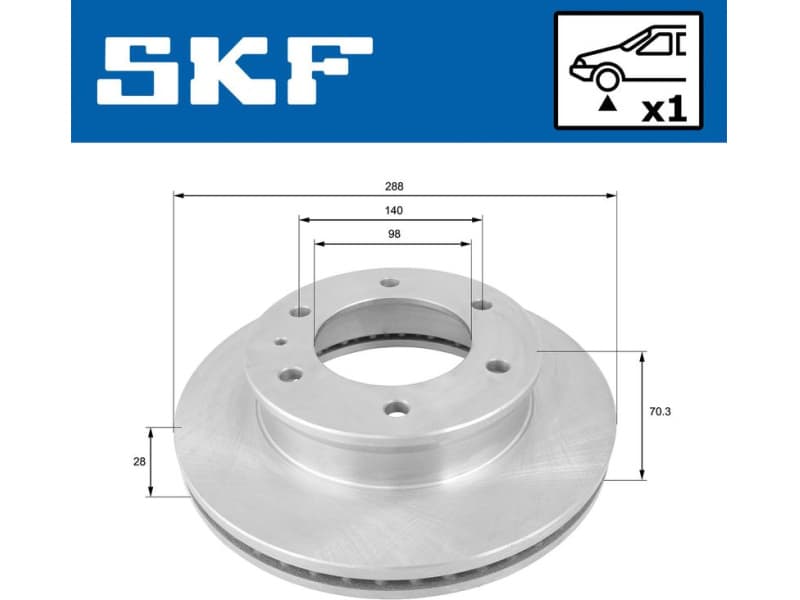 Brake Disc VKBD 80538 V1 - image 2