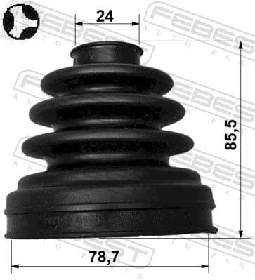 Bellow Kit, drive shaft 3515-NL32WDT - image 2
