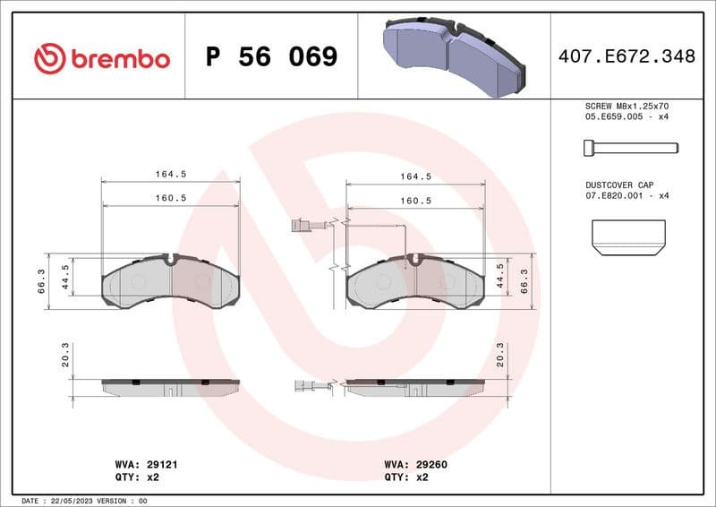 Brake Pad Set, disc brake PRIME LINE P56069 - image 3
