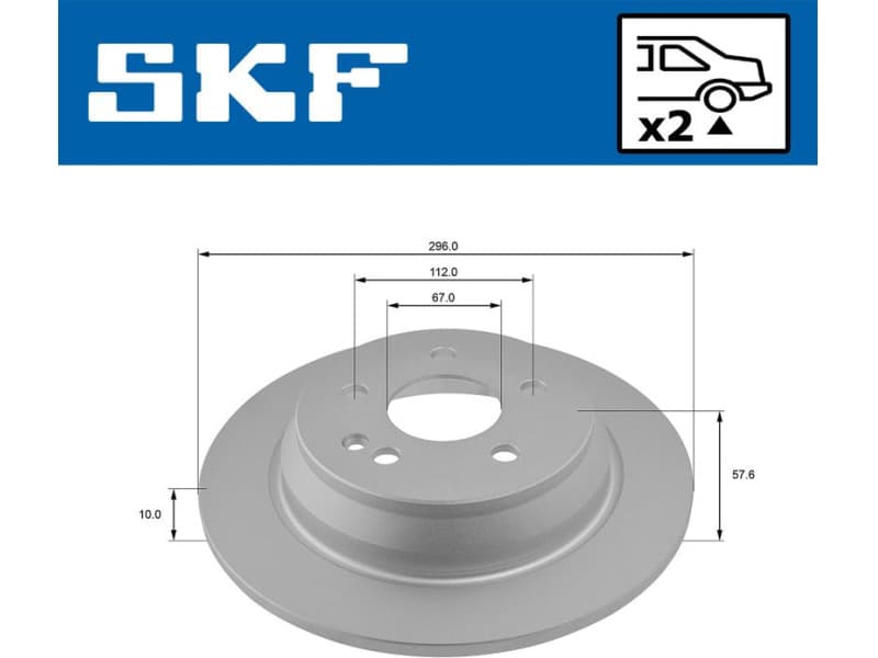 Brake Disc VKBD 90097 S2 - image 2