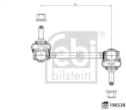 Link/Coupling Rod, stabiliser bar ProKit 196538