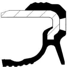 Shaft Seal, crankshaft 19037092B
