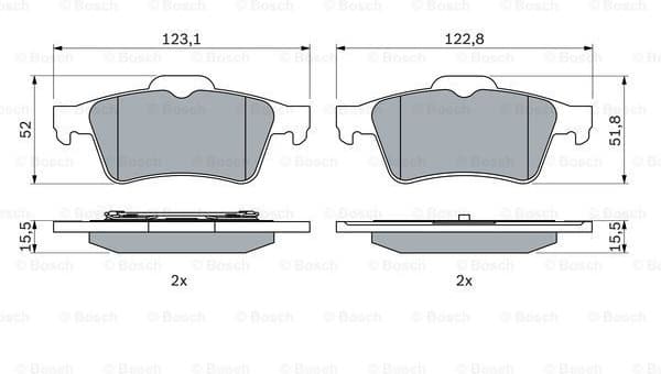 Brake Pad Set, disc brake 0986494032 - image 7