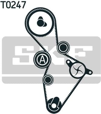 Timing belt kit with water pump VKMC 01222 - image 4