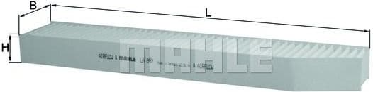 Filter cabin LA897 - image 2