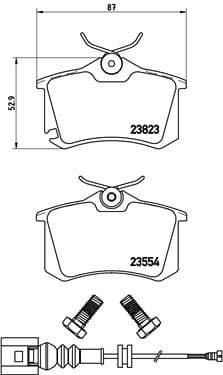 Brake Pad Set, disc brake PRIME LINE P85066