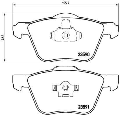 Brake Pad Set, disc brake PRIME LINE P86022