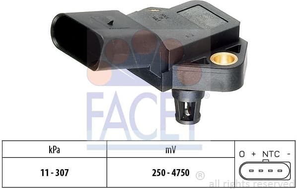 Air Pressure Sensor, altitude adaption Made in Italy - OE Equivalent 10.3075