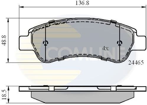 Brake pads rear CBP01604