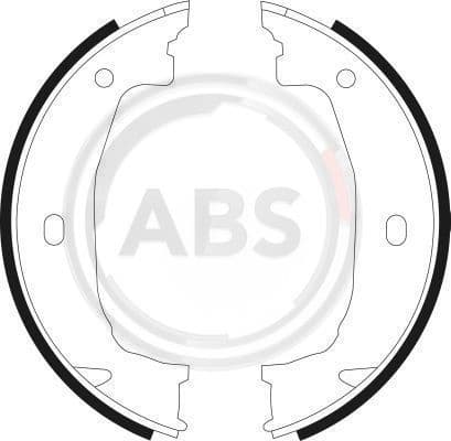 Brake Shoe Set, parking brake 9069