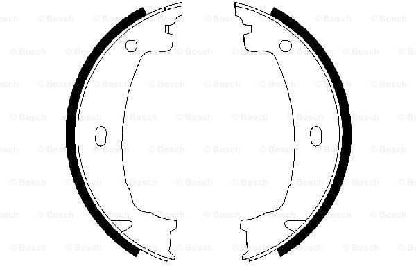 Brake Shoe Set, parking brake 0986487608 - image 5