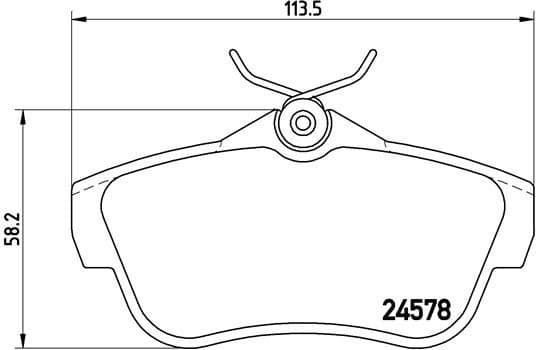 Brake Pad Set, disc brake PRIME LINE P61095