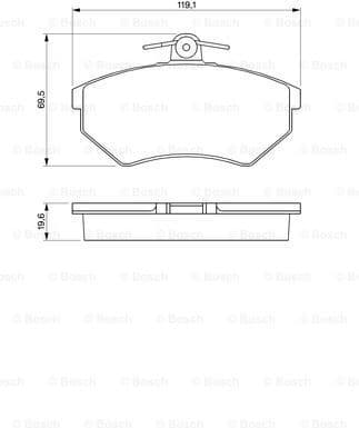 Brake Pad Set, disc brake 0986460944 - image 7
