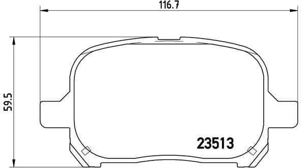 Brake Pad Set, disc brake PRIME LINE P83040 - image 3
