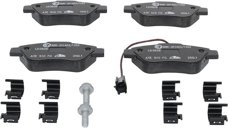 Brake Pad Set, disc brake ATE Ceramic 13.0470-3826.2 - image 3