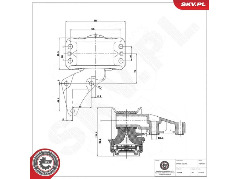Mounting, engine 75SKV085 - image 7