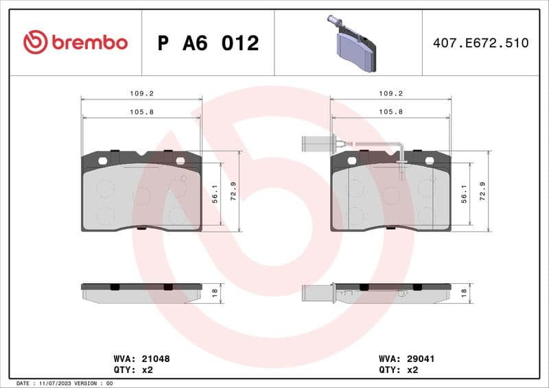 Brake Pad Set, disc brake PRIME LINE PA6012 - image 3