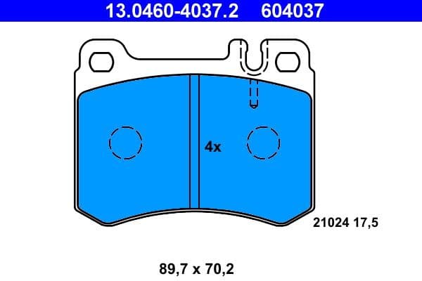 Brake Pad Set, disc brake 13.0460-4037.2 - image 2