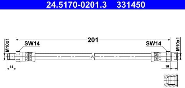 Brake Hose 24.5170-0201.3 - image 2