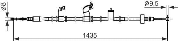 Cable Pull, parking brake 1 987 482 843 - image 10