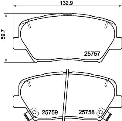 Brake Pad Set, disc brake 8DB 355 020-871 - image 4