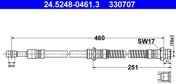 Brake Hose 24.5248-0461.3 - image 3