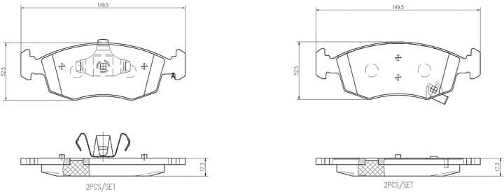 Brake Pad Set, disc brake PRIME LINE P11031 - image 3