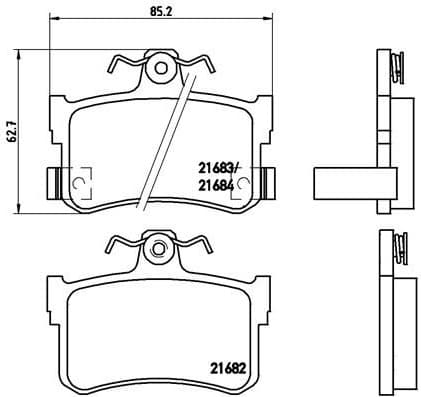 Brake Pad Set, disc brake PRIME LINE P28027 - image 4