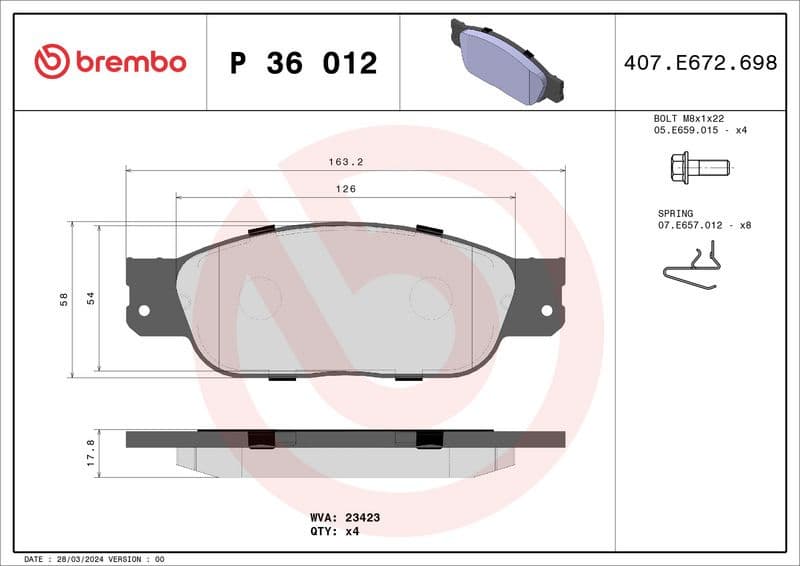 Brake Pad Set, disc brake PRIME LINE P36012 - image 3