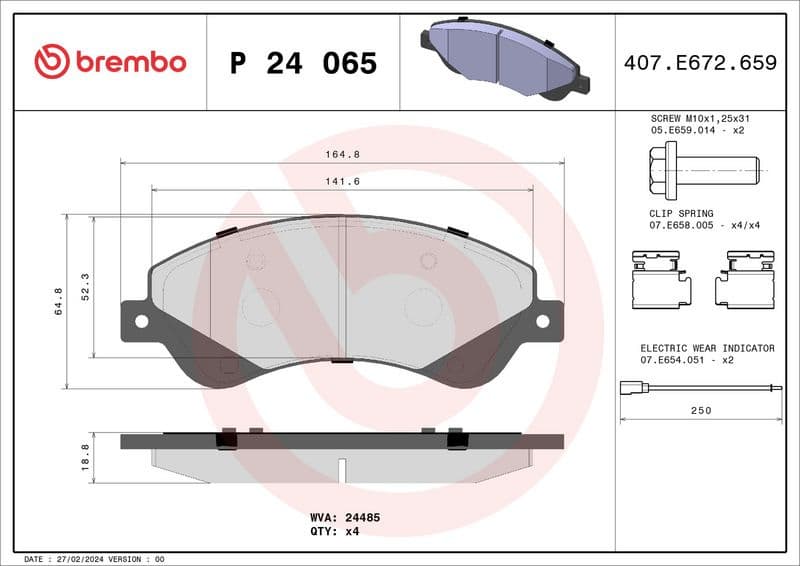 Brake Pad Set, disc brake PRIME LINE P24065 - image 3