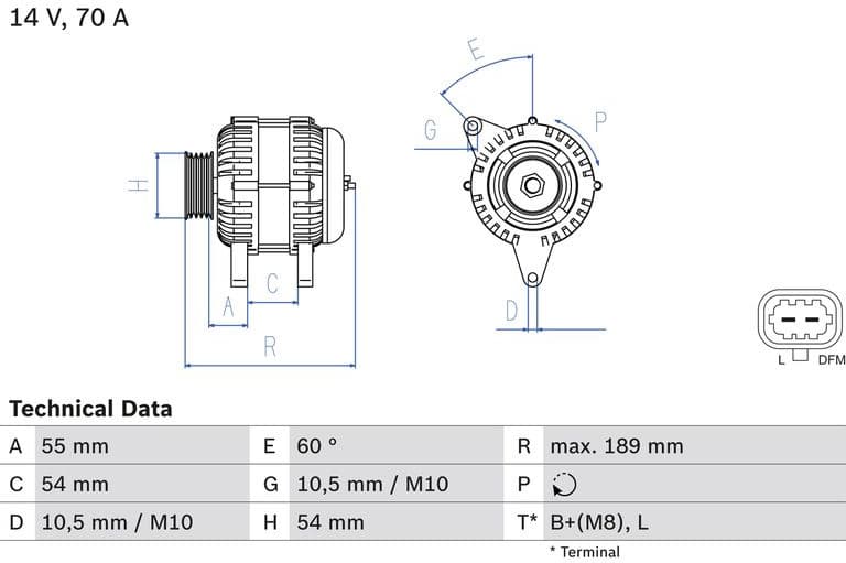 Alternator 0986083580 - image 3