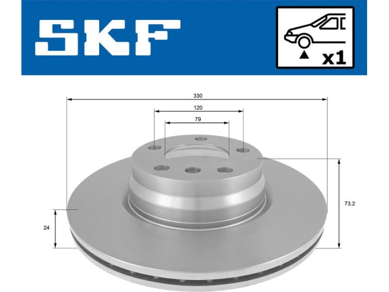 Brake Disc VKBD 80448 V1 - image 2