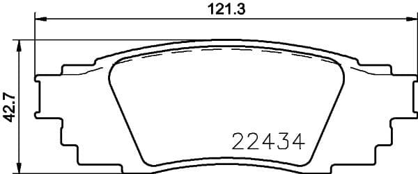 Brake pads rear, Top Quality P83160 - image 3