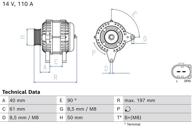 Alternator 0 986 084 810
