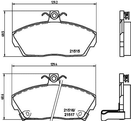 Brake Pad Set, disc brake 8DB 355 018-031 - image 2