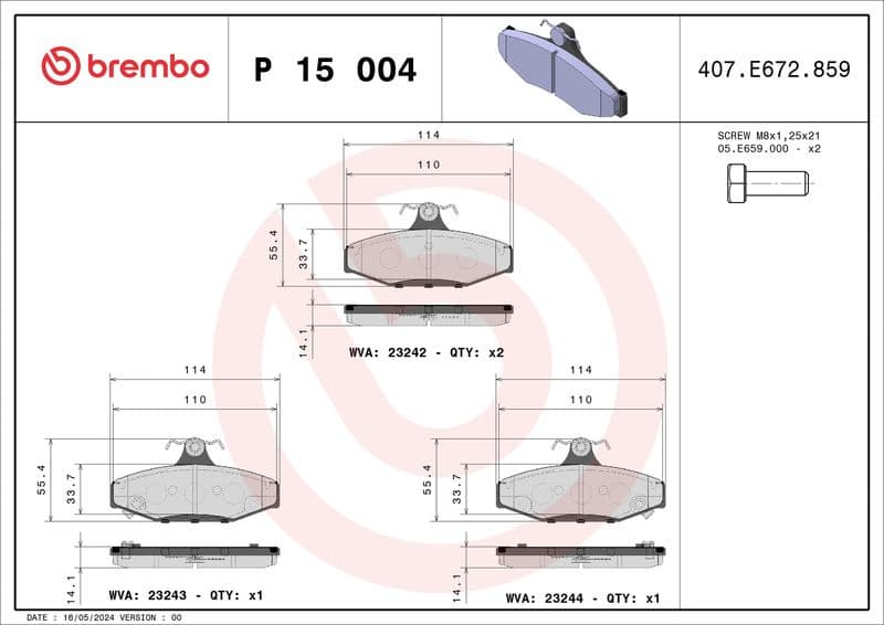 Brake Pad Set, disc brake PRIME LINE P15004 - image 3