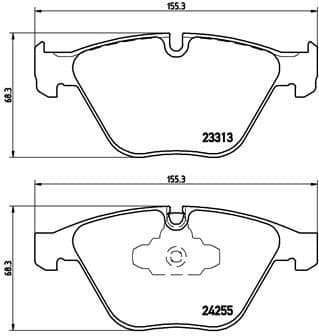 Brake pads front, Top Quality P06055 - image 3