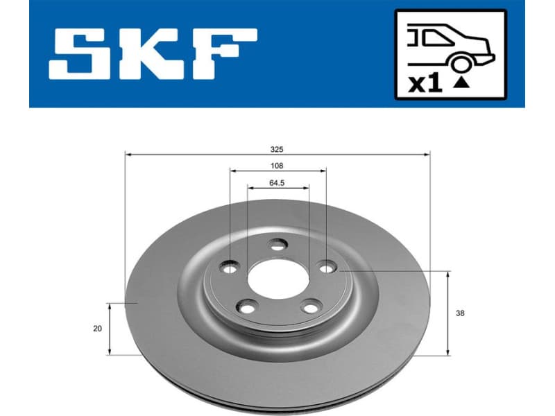 Brake Disc VKBD 90897 V1 - image 2