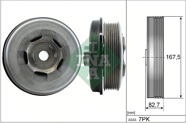 Belt Pulley, crankshaft 544060110