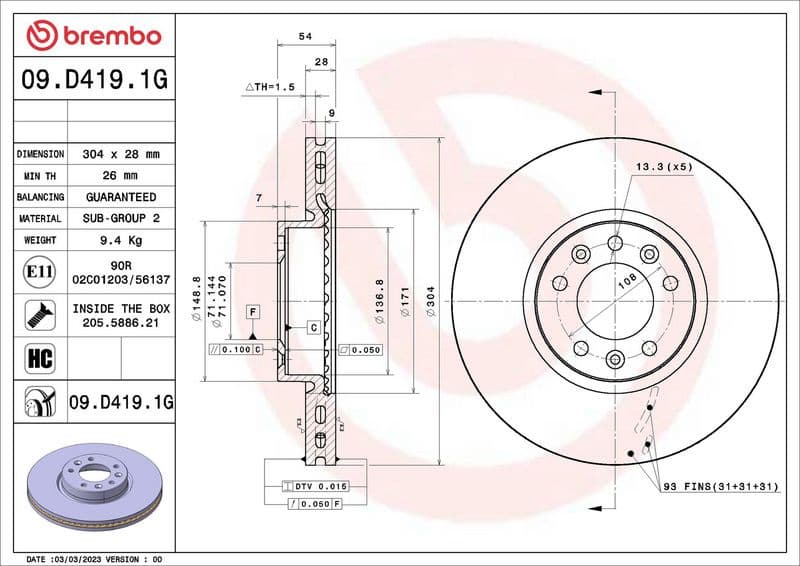 Brake Kit, disc brake BEYOND LINE - Greenance KT 10 049 - image 3