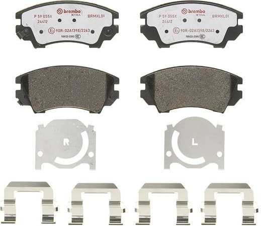 Brake Pad Set, disc brake XTRA LINE P59055X - image 4