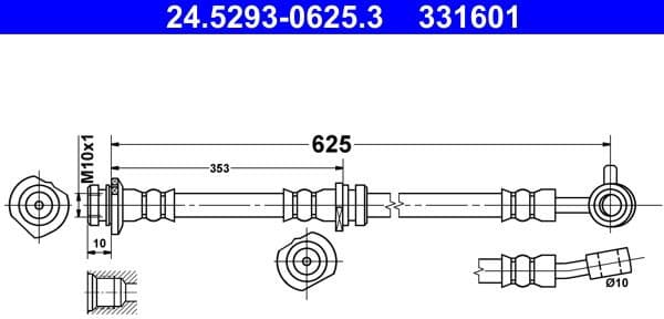 Brake Hose 24.5293-0625.3 - image 3